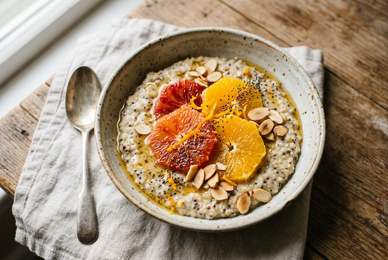 Quinoa-Chia-Brei mit Orange