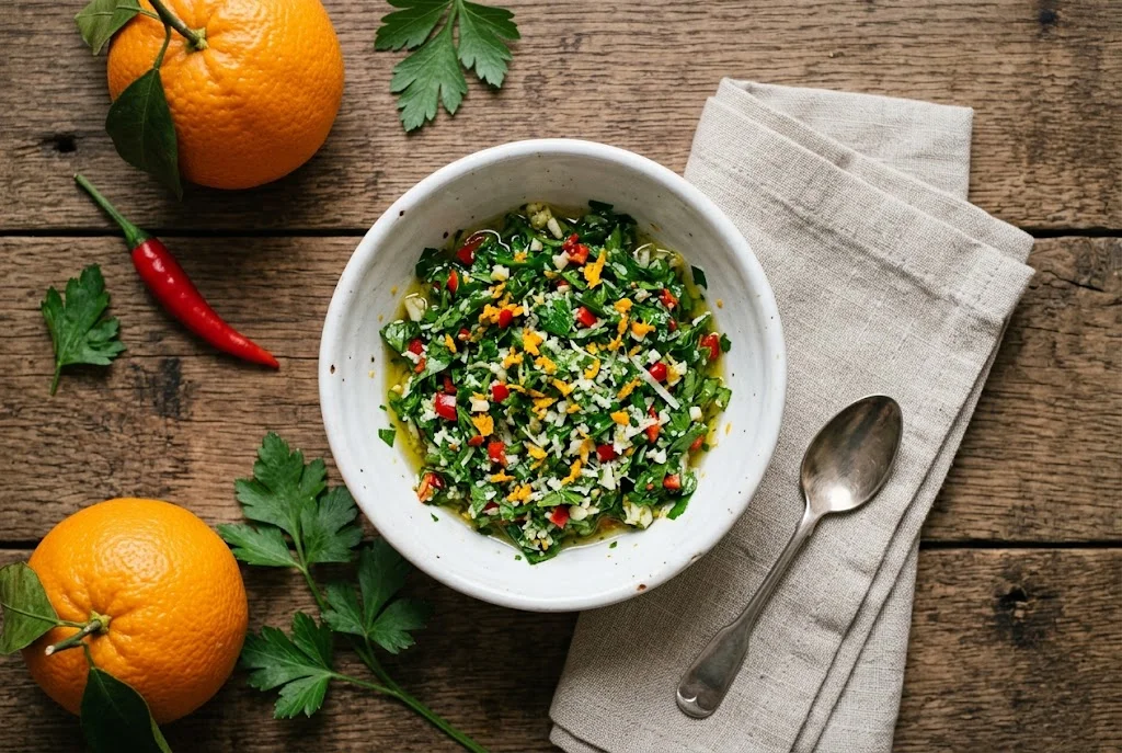 Orangen-Chili-Gremolata