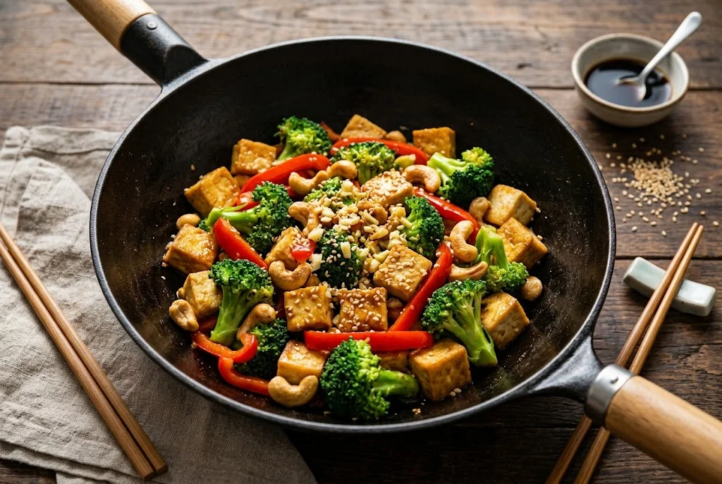 Brokkoli-Tofu-Wok